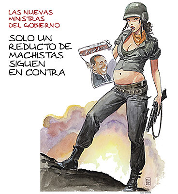 El masclisme dalguns, en contra del poder de les dones.